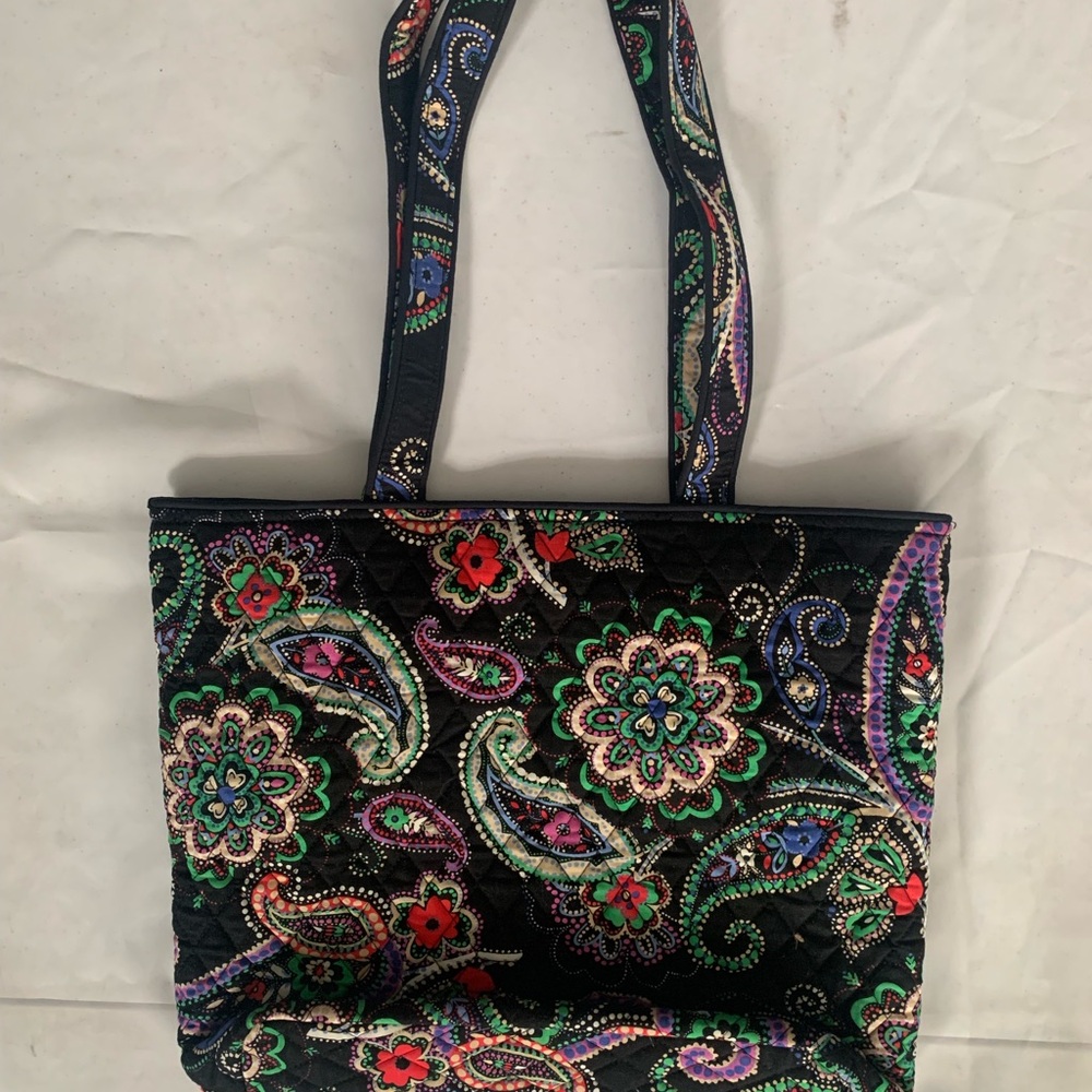 Pre Owned Women's Vera Bradley Kiev Paisley Tote Bag Stylish Practical Fashion - Picture 6 of 16